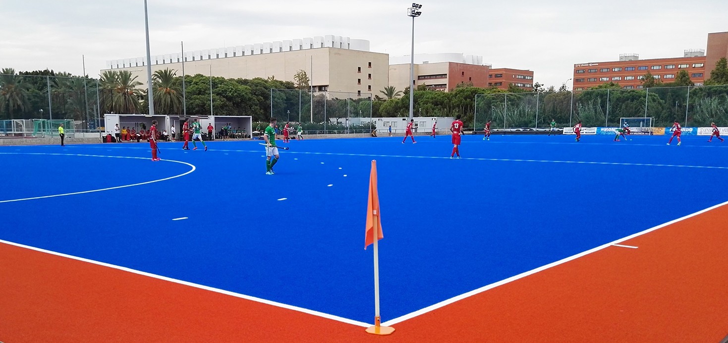 Partido del Eurohockey Junior Championship disputado en el campo de Tarongers (Valencia).