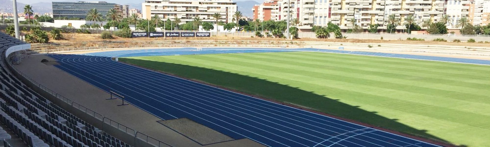 Estadio de Atletismo 'Ciudad de Málaga', equipado con Sportflex Super X 720.
